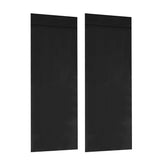 2 Panels Door Curtains Self-Adhesive Blackout Window Door Curtain Privacy Thermal Insulated Curtain Black