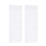 2 Panels Door Curtains Self-Adhesive Blackout Window Door Curtain Privacy Thermal Insulated Curtain White