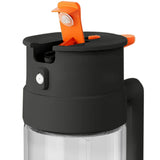 2-in-1 650ml Olive Oil Sprayer & Dispenser Bottle for Cooking Baking BBQ Black
