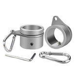 2 Pcs Metal Flag Pole Rings Aluminum Alloy Swivels Flagpole Rings
