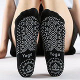 2 Pairs of Yoga Socks for Women Anti-slip Pilates Ballet Dance Socks One Size  Black