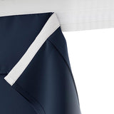 2 Panels Door Curtains Self-Adhesive Blackout Window Door Curtain Privacy Thermal Insulated Curtain Navy