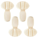 2 Pairs of Back of Heel Cushion Pads Mesh Adhesive Heel Grips Inserts Heel Protectors Beige