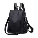 2-in-1 Anti-theft  Backpack Travel Shoulder Bag Water-Resistant Women Bag Black