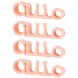 2 Pairs Five-Hole Toe Separators – Bunion Corrector Pads for Foot Alignment & Relief  Nude