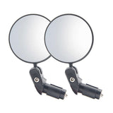 2 PCS Adjustable Handlebar Bike Mirrors – Rearview for Mountain & Road Bikes