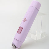 2 in 1 Women Electric Shaver Dual Head Bikini Trimmer Body Hair Trimmer Facial Hair Remover (Purple)