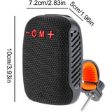 2-in-1 Bluetooth Speaker with Bracket Travel, Stereo Speaker for Bicycle Motorcycle Black