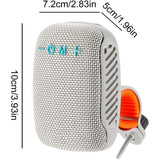 2-in-1 Bluetooth Speaker with Bracket Travel, Stereo Speaker for Bicycle Motorcycle Grey