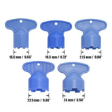 2 Sets of 5-Size Faucet Aerator Key Removal Wrench Tool
