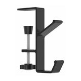 2 Pack 2-in-1 Hanging Hooks Adjustable Garland Stocking Hangers with 2 Hooks for Home Christmas Decoration Black