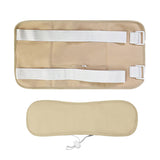 2 Pieces Castor Oil Pack Kit Compress Reusable Castor Oil Wrap for Waist and Neck Khaki
