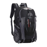 Water-resistant Hiking Backpack Travel Camping Outdoor Bag for Men and Women Black