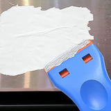 2 Plastic Scraper Tools with 100Pcs Plastic Blades Kit Sticker Adhesive Decal Tape Cleaning Tool