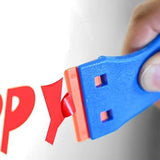 2 Plastic Scraper Tools with 100Pcs Plastic Blades Kit Sticker Adhesive Decal Tape Cleaning Tool