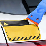2 Plastic Scraper Tools with 100Pcs Plastic Blades Kit Sticker Adhesive Decal Tape Cleaning Tool