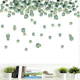 2 Sheets Tropical Leaves Wall Sticker Floral Plant Wall Decals for Room TV Wall Decor
