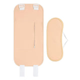 2 Pieces Castor Oil Pack Kit Reusable Castor Oil Compress Wrap for Waist and Neck Nude