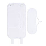 2 Pieces Castor Oil Pack Kit Reusable Castor Oil Compress Wrap for Waist and Neck White