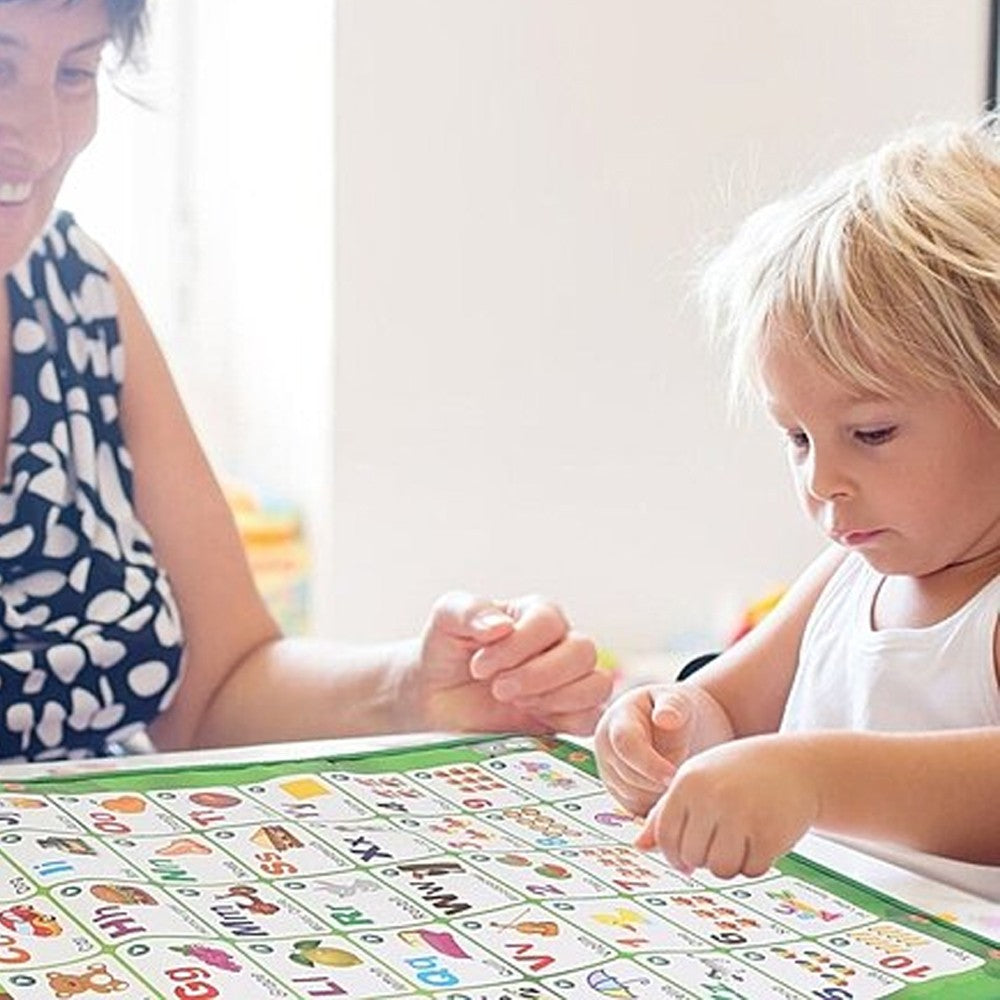Interactive Alphabet Wall Chart Kids Learning Poster Toddler Education ...