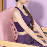 2 in 1 Neck and Back Stretcher Neck Cracker Back Lumbar Massager Pink