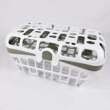 2 Pack Newborn Bottle Nipple Holder Portable Drain Basket Rack
