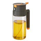 2-in-1 650ml Olive Oil Sprayer & Dispenser Bottle for Cooking Baking BBQ Black