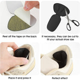 2 Pairs of Back of Heel Cushion Pads Mesh Adhesive Heel Grips Inserts Heel Protectors Black