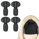 2 Pairs of Back of Heel Cushion Pads Mesh Adhesive Heel Grips Inserts Heel Protectors Black