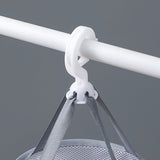 Hanging Mini Mesh Drying Rack Basket Light Grey