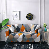 2 Seat Stretch Sofa Covers High Stretch Lounge Slipcover Protector Universal Couch Cover-Style 1