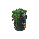 2 Pcs Reusable Durable Hanging Strawberry Grow Bag Green