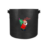 5Pcs Christmas Printed 7 Gallon Potato Grow Bags Non Woven Vegetable Planting Bags