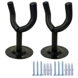 2 Pcs Wall Mount Guitar Hanger Guitar Holder Rack Instrument Display Bracket Round