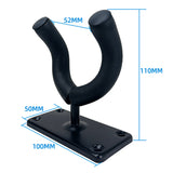 2 Pcs Wall Mount Guitar Hanger Guitar Holder Rack Instrument Display Bracket Rectangle