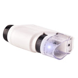 Portable Pocket Microscope Science Toys Educational Microscope Kit for Kids-White