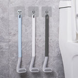 2 Pcs Toilet Brush Long-Handled Golf Toilet Brush Wall-Mounted Toilet Brush Black