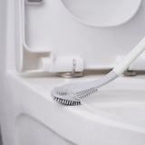 2 Pcs Toilet Brush Long-Handled Golf Toilet Brush Wall-Mounted Toilet Brush White