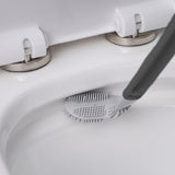2 Pcs Toilet Brush Long-Handled Golf Toilet Brush Wall-Mounted Toilet Brush Black