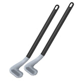 2 Pcs Toilet Brush Long-Handled Golf Toilet Brush Wall-Mounted Toilet Brush Black