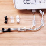 2 Set of Self-Adhesive Cable Clips Durable Cable Organizer Wire Holder Practical Wire Clamp Telephone Line Clamp