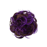 2 X Women's Messy Bun Scrunchie Hair Extensions Hair Wigs Purple and Blue