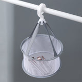 Hanging Mini Mesh Drying Rack Basket Light Grey