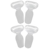 2 In 1 T-type Silicone Shoe Heel Pads Liners Inserts Cushion Grip High-heel Insole