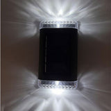 4Pcs Solar Step Lights Wall Lamp Garden Yard Light Outdoor Decor-White