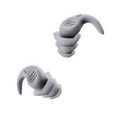 2 Pairs of Sleep Noise Reduction Ear Plugs Reusable Silicone Sleeping Snoring Ear Plugs-Style 2