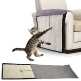 2 Pack Cat Furniture Scratching Mat with Plush Ball Toy