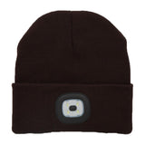 2 in 1 Unisex Beanie Rechargeable Wireless Bluetooth Musical Hat Knitted Hat with LED Flashlight