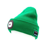 2 in 1 Unisex Beanie Rechargeable Wireless Bluetooth Musical Hat Knitted Hat with LED Flashlight