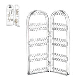 Earring Holder Organizer Foldable Necklace Organizer Jewelry Holder Earring Display Stands White